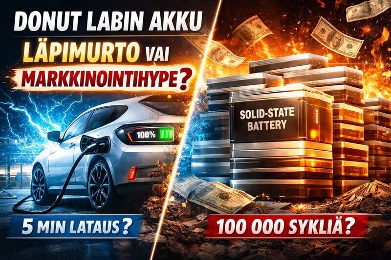 Akkuteknologian murros vai mestarillinen harhautus? – Donut Labin väitteet tarkastelussa