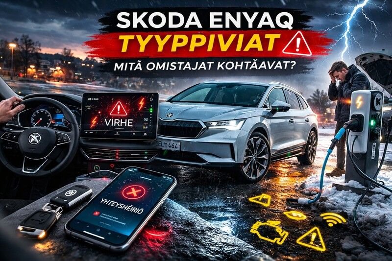 Škoda Enyaq iV – tunnetut viat ja tekninen luotettavuus
