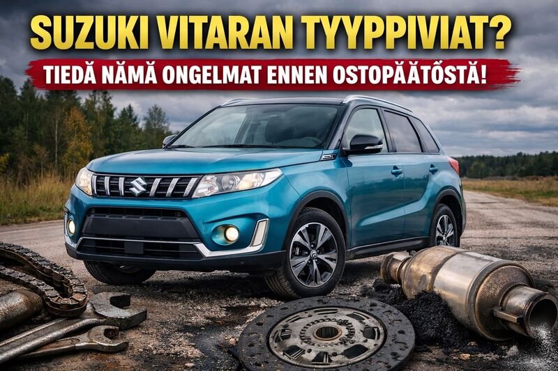Suzuki Vitara – tyyppiviat ja tekniset heikkoudet eri sukupolvissa